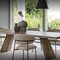 Calligaris Icaro design tafel met blad in hout of keramiek - 0